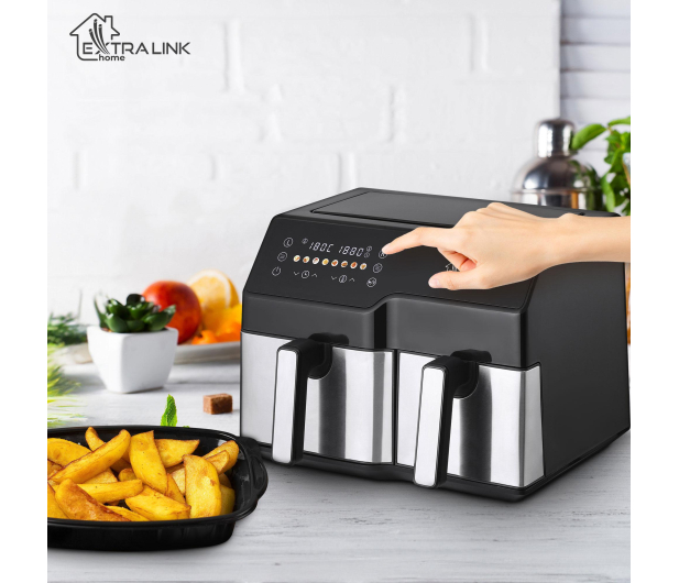 ExtraLink Frytkownica beztłuszczowa 6L+4L  Home SJ-1000 - 1372998 - zdjęcie 2